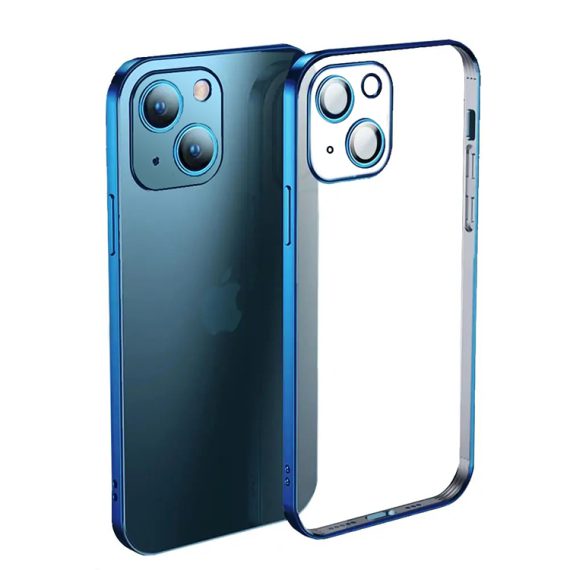 Etui do iPhone 13 Premium Protect Full Cover z osłoną kamery i obiektywów 9H, głęboki niebieski
