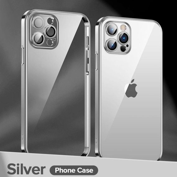 etui iphone 13 pro max z ochroną aparatu srebrny 1