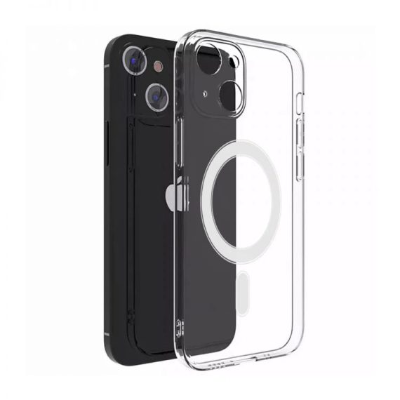 Etui do iPhone 13 Clear Case przeźroczyste, elastyczny tył z MagSafe, osłona na aparat