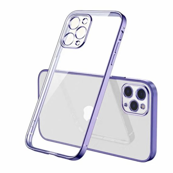 Etui do iPhone 13 Pro ekskluzywne fioletowe z osłoną kamery