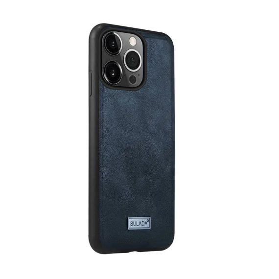 etui do iphone 12 pro eleganckie skórzane royal blue sulada oryginal 1