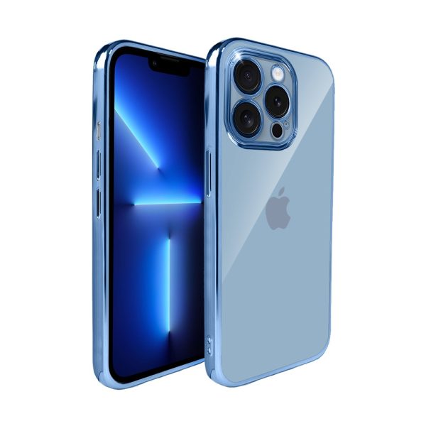 etui do iphone 13 pro max slim blue z osłoną kamery, górski niebieski