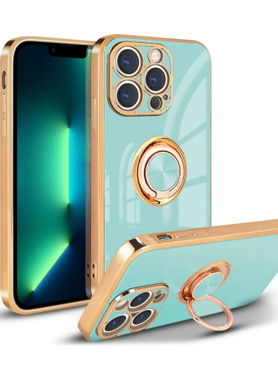 case iphone 13 pro luksusowe miętowe 3