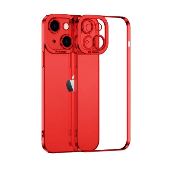 etui do iphone 13 camera high pro original red czerwona ramka