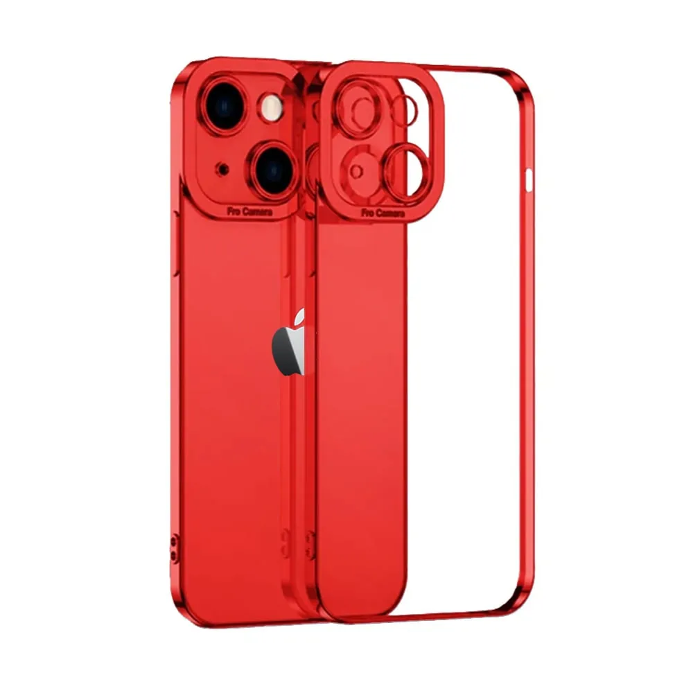 Etui do iPhone 14 Plus Camera High PRO z osłoną kamery, czerwone (PO ZWROCIE)