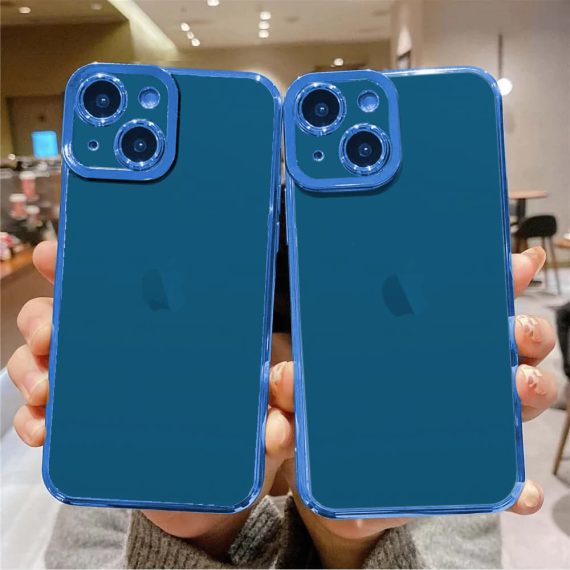 etui do iphone 13 mini camera high pro niebieska ramka