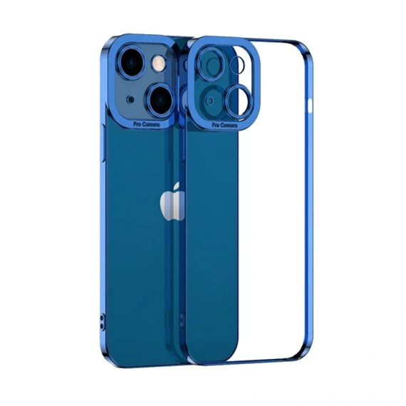 Etui do iPhone 13 Mini Camera High PRO z osłoną kamery, niebieskie głęboki kolor