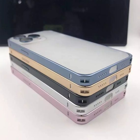 etui iphone 13 pro unique case gold frame 1