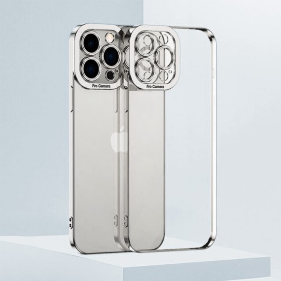 etui iphone 13 pro pro camera protect srebrne 1
