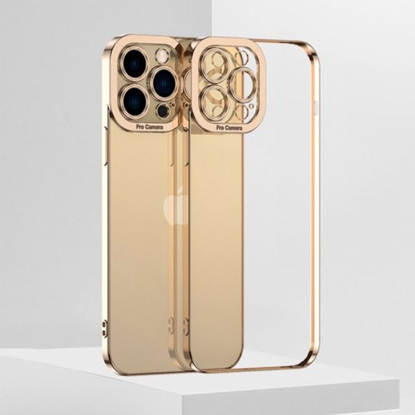 etui iphone 13 pro pro camera protect złote 1