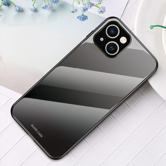 etui szklany tył iphone 13 czarne 2