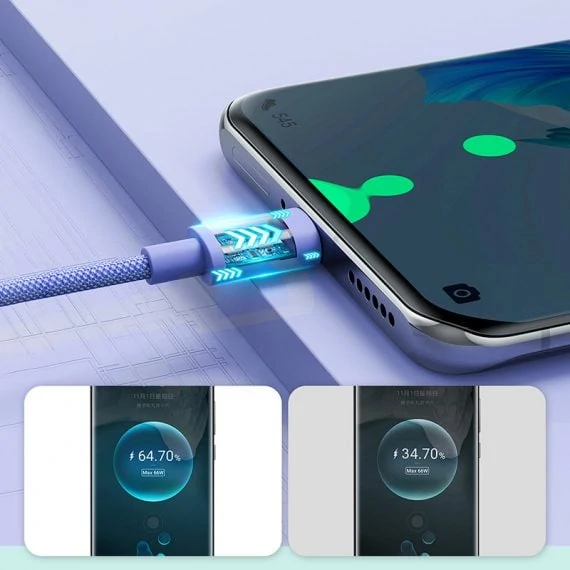 pol pl joyroom kabel przewod usb lightning do ladowania transmisji danych 1m fioletowy s 1030m13 85037 3