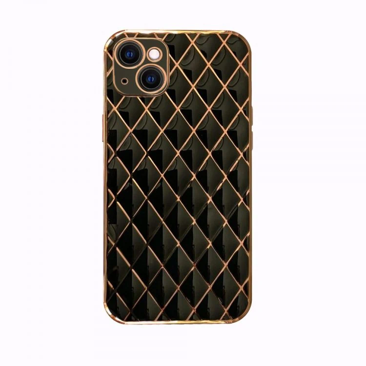 etui do iphone czarne ze zbotym poszyciem w diamenty 1 got 13 black