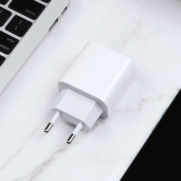Ładowarka sieciowa qc 18w 3x usb, biała