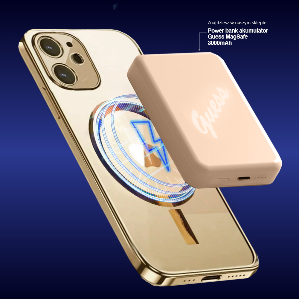 etui do iphone 12 złote premium golden magsafe z osłoną kamery