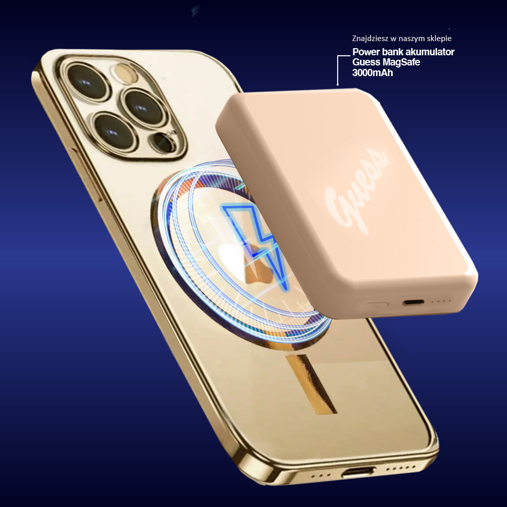 etui do iphone 13 pro złote premium golden magsafe z osłoną kamery