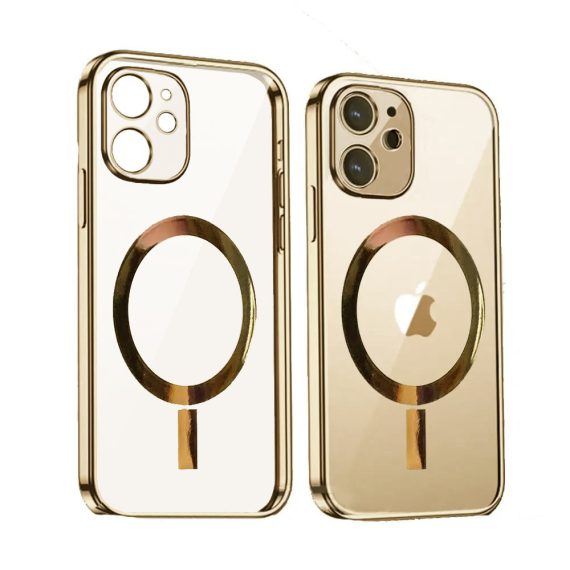 Etui do iPhone 11 złote premium golden MagSafe z osłoną kamery