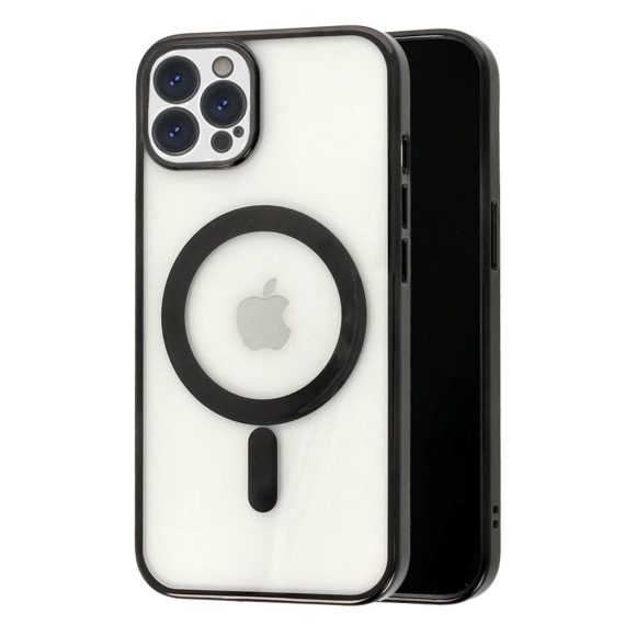 Etui do iPhone 11 Pro Max premium black MagSafe z osłoną kamery, czarne