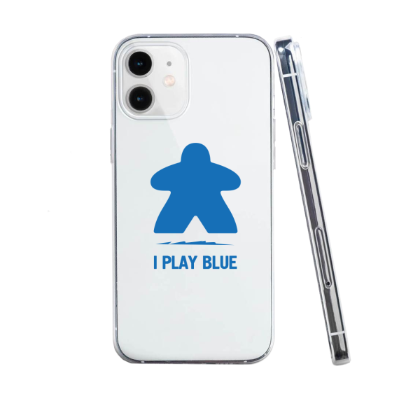 Etui do iPhone 12 z nadrukiem i play blue