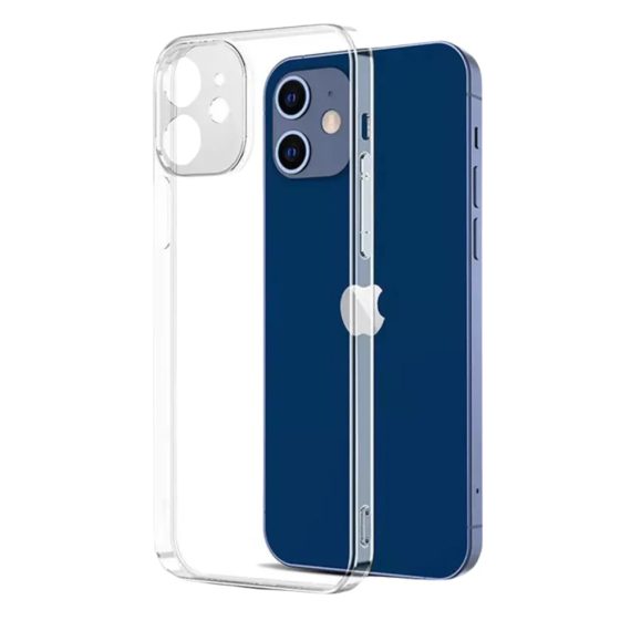 Etui do iPhone 12 Unique Basic Case krystalicznie czyste hybrydowe, ochrona aparatu