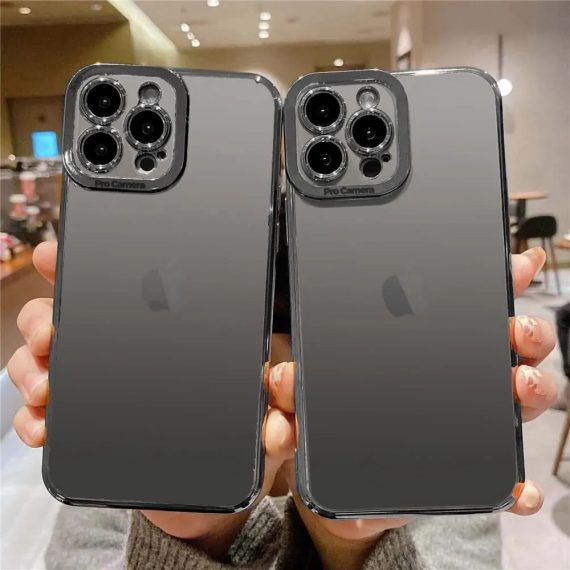 etui do iphone 13 pro camera high pro z osłoną kamery, czarne grafitowe
