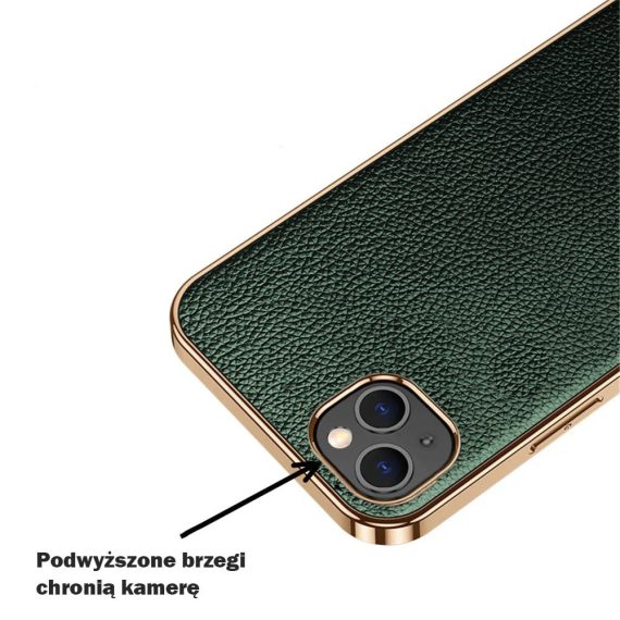 etui iphone 13 sulada oryginal czarna skora zbote 4 got 1 got