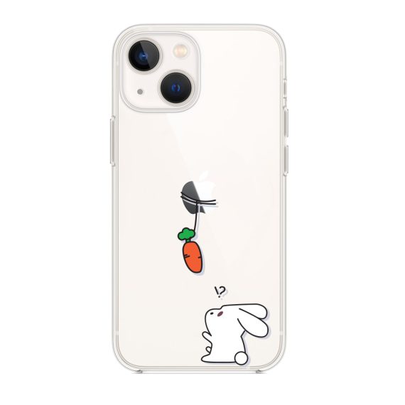 Etui do iPhone 14 Plus przeźroczyste z nadrukiem, króliczek