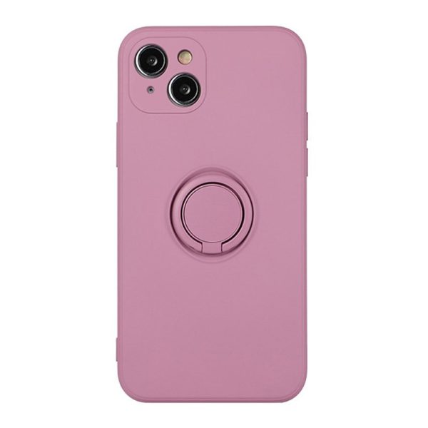 etui do iphone 13 mini magnetic ring matowe nie widać śladów, uchwyt magnetyczny 360°, purpurowe