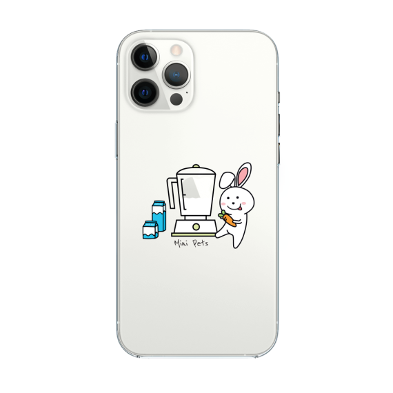 Etui do iPhone 12 Pro z nadrukiem Mini Pets, królik