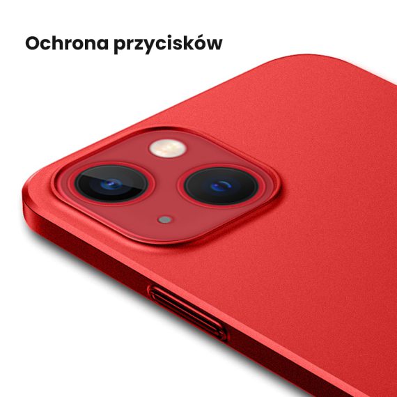 case iphone 13 13mini thin case czerwone 6