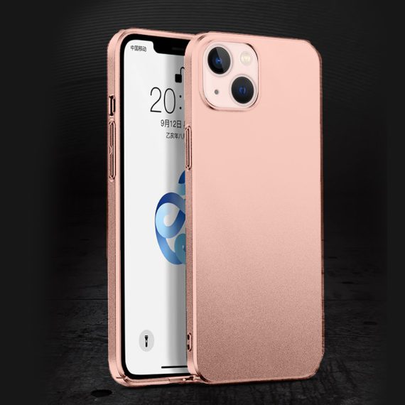 case iphone 13 13mini thin case pudrowy ró╛ 1