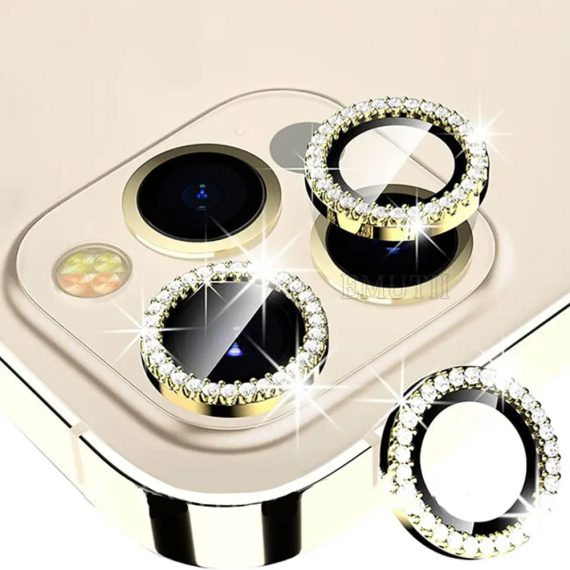 Diamentowa brokatowa osBona obiektywu na iPhone 13 Pro-Max_2
