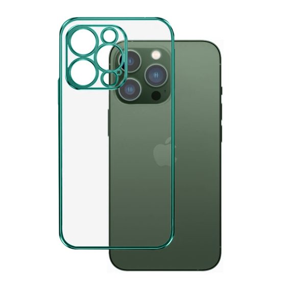 Etui do iPhone 13 Pro Max Protective Matte z osłoną kamery, zielone