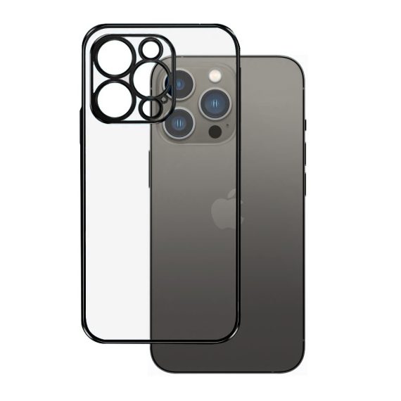 Etui do iPhone 13 Pro Max Protective Matte z osłoną kamery, czarne