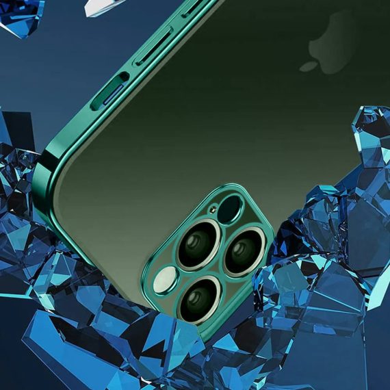 etui iphone 13 pro max platine protect camera matte back granatowy got green