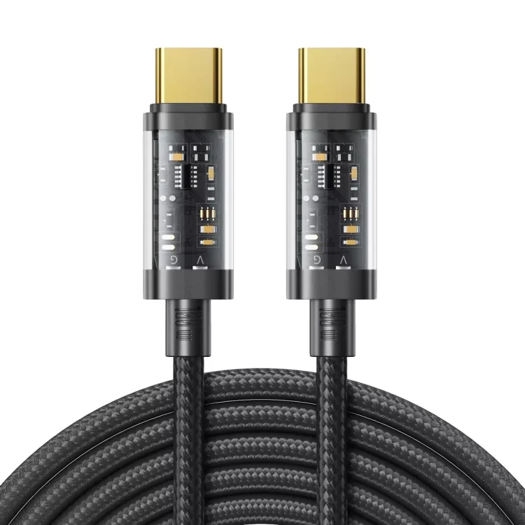 kabel 2xusb typ c pd100w do bardzo szybkiego ładowania 100w, do iphone 15 (wszystkie modele) 120 cm, czarny