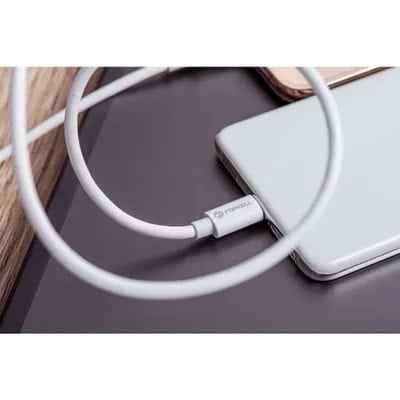 Kabel 2xUSB Typ C do iPhone 15:16:17, laptopa, tableta, PD100W, szybkie ładowanie, 2 metry, biały3