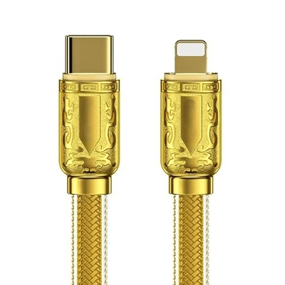 złoty piękny kabel szybkie ładowanie typ c do iphone lightning do szybkiego ładowania 20w