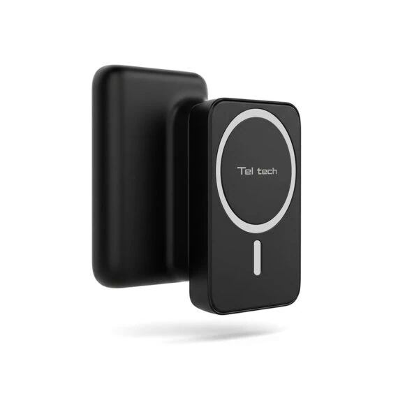 Power Bank 10000mAh do iPhone z MagSafe magnetyczna, szybka ładowarka bezprzewodowa, czarny3