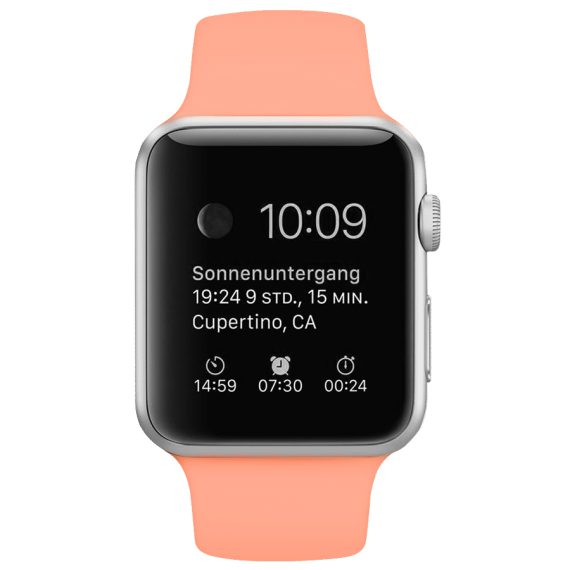sportowy pasek silikonowy do zegarka apple watch pomarańczowy 2