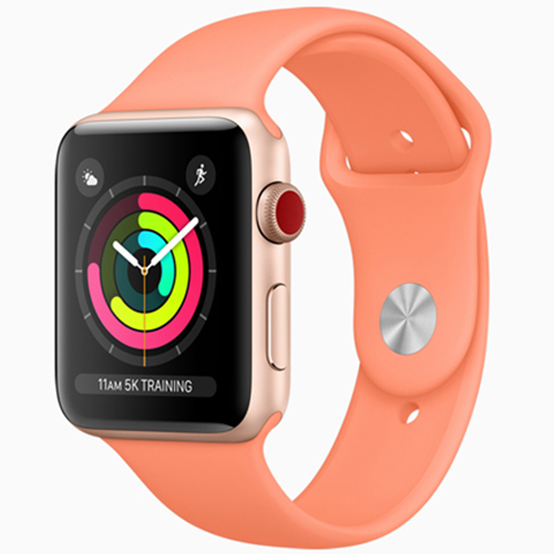 Sportowy pasek silikonowy do zegarka Apple Watch 8 / 7 / 6 / 5 / 4 / 3 / SE 38/40/41mm pomarańczowy