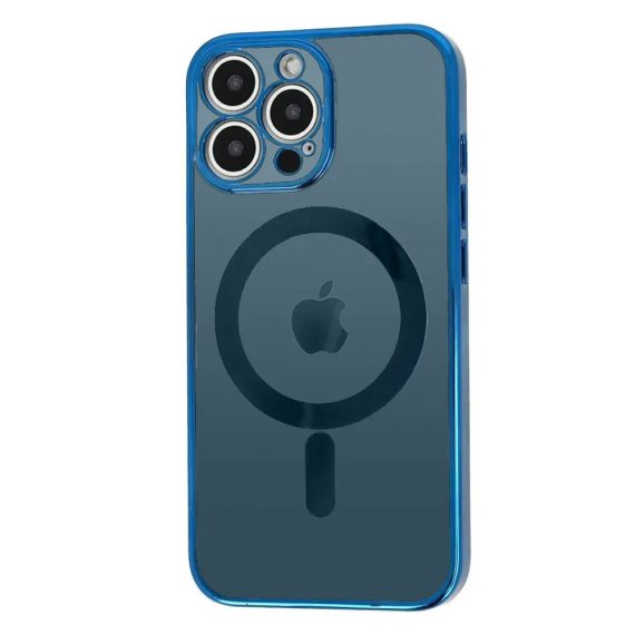 etui do iphone 12 pro max premium blue magsafe z osłoną kamery głęboki niebieski