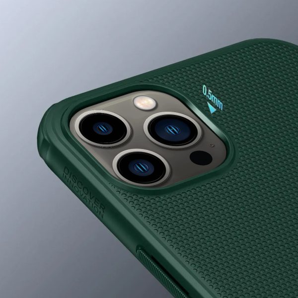 Etui do iPhone 13 Pro matowe, wzmocnione, odporne na zabrudzenia, zielone