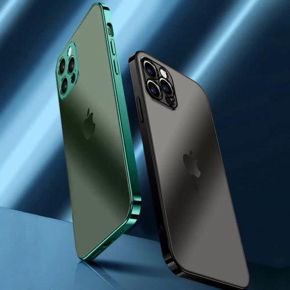 etui do iphone 13 pro max protective matte z osłoną kamery, zielone