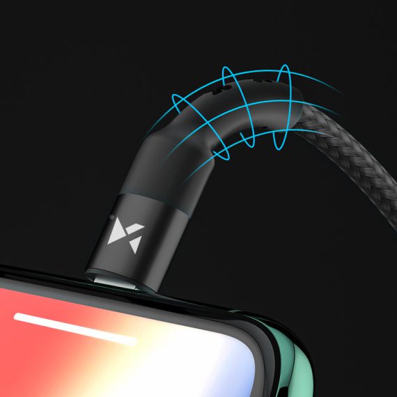 Kabel USB Typ C - Lightning szybkie ładowanie PD20W długi 1 metr, czarny