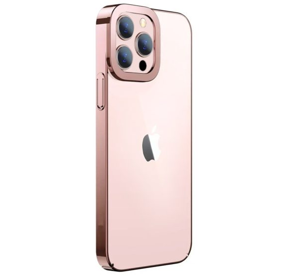 etui do iphone 13 pro pink sky krystalicznie czyste, różowe
