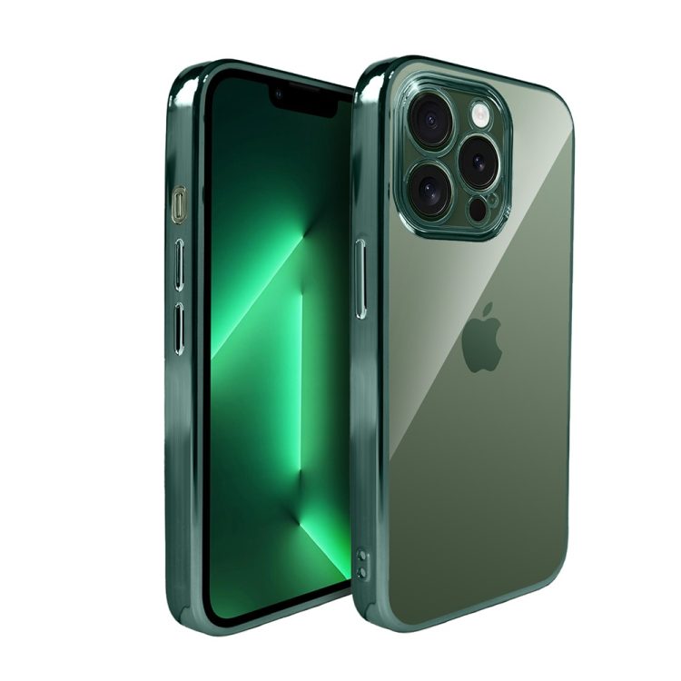 etui do iphone 13 pro slim green z osłoną kamery, alpejska zieleń