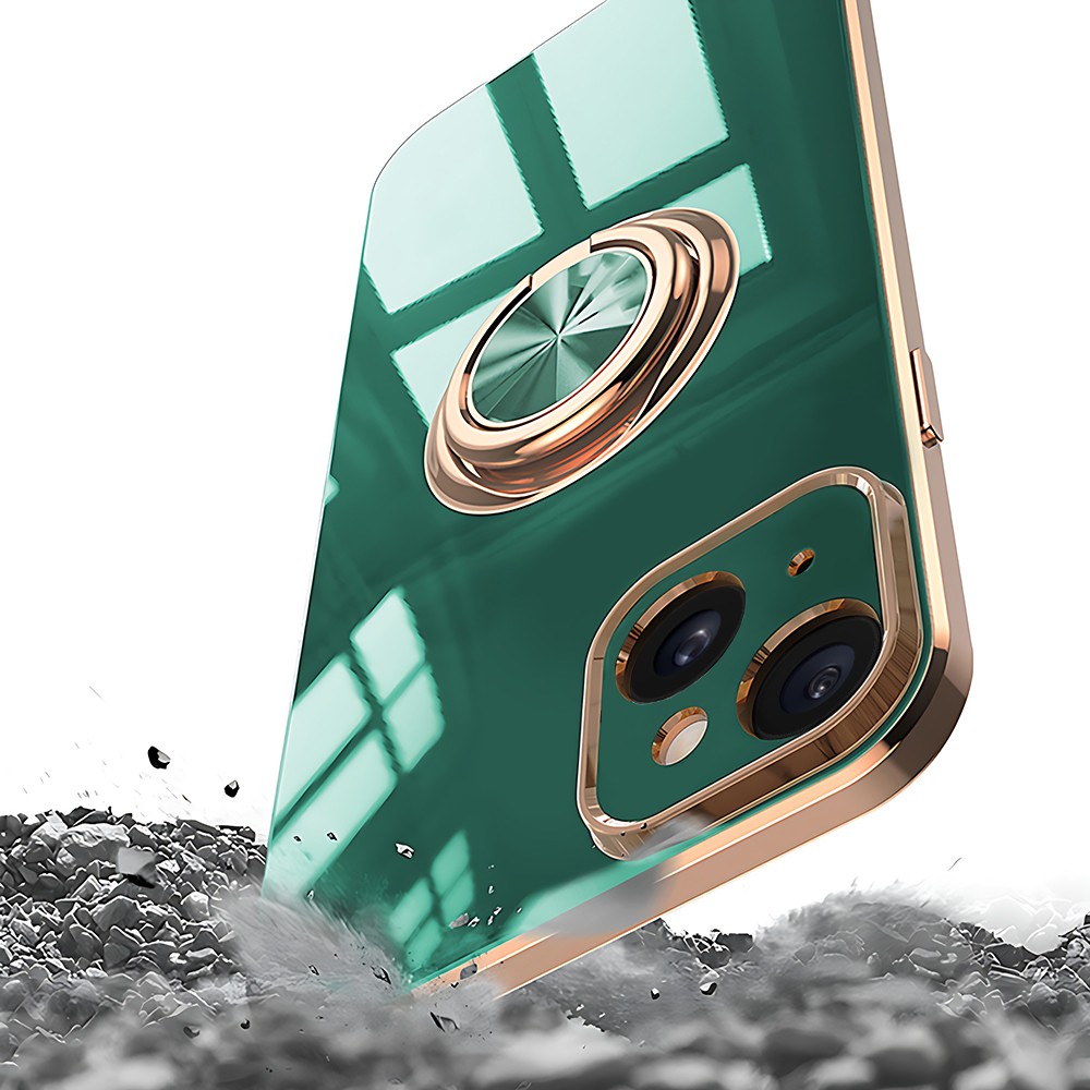 Etui do iPhone 13 eleganckie, ze złotym, metalowym uchwytem i zdobieniami, osłona na aparat, zieloneObszar kompozycji 16 Etui do iPhone 13 eleganckie, ze złotym, metalowym uchwytem i zdobieniami, osłona na aparat, zieloneObszar kompozycji 16