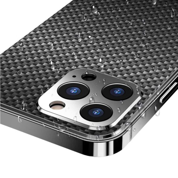 etui do iphone 13 pro max elite skin carbon edition, cienkie luksusowe, czarne