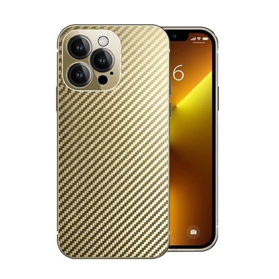 etui do iphone 13 pro max elite skin carbon edition, cienkie luksusowe, czarne